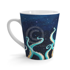 Octopus Tentacles Galaxy Watercolor Ink Latte Mug 12Oz
