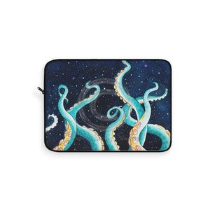 Octopus Tentacles Galaxy Watercolor Laptop Sleeve 15