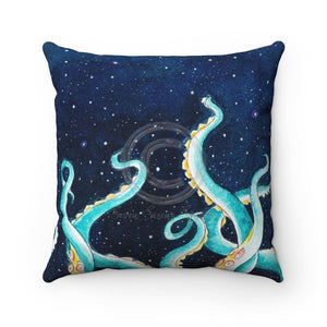Octopus Tentacles Galaxy Watercolor Square Pillow 14 X Home Decor