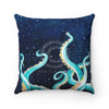 Octopus Tentacles Galaxy Watercolor Square Pillow Home Decor