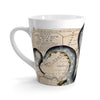 Octopus Tentacles Gray Map Latte Mug Mug