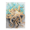 Octopus Tentacles In Kelp Watercolor Art Velveteen Plush Blanket 30 × 40 All Over Prints