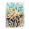 Octopus Tentacles In Kelp Watercolor Art Velveteen Plush Blanket 60 × 80 All Over Prints