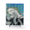 Octopus Tentacles Ink Blue Shower Curtains 71 X 74 Home Decor