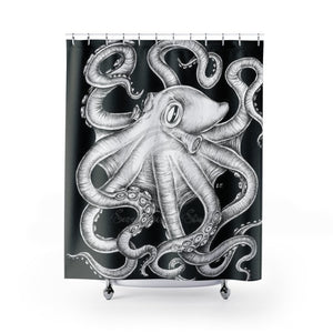 Octopus Tentacles Kraken Black Shower Curtains 71 X 74 Home Decor