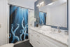 Octopus Tentacles Kraken Blue Cosmic Shower Curtains Home Decor