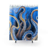 Octopus Tentacles Kraken Blue Yellow Shower Curtains 71 X 74 Home Decor