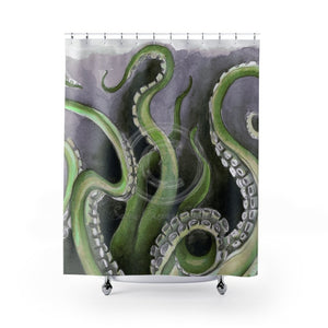 Octopus Tentacles Kraken Green Grey Shower Curtains 71 X 74 Home Decor
