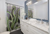 Octopus Tentacles Kraken Green Grey Shower Curtains Home Decor