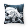 Octopus Tentacles Moon Rays Ink Square Pillow Home Decor