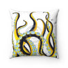 Octopus Tentacles On White Ink Art Square Pillow Home Decor