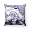 Octopus Tentacles Purple Ink Square Pillow Home Decor