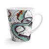 Octopus Tentacles Teal Map Latte Mug 12Oz Mug