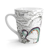 Octopus Tentacles Teal Map Latte Mug Mug