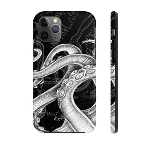 Octopus Tentacles Vintage Map Black Ink Case Mate Tough Phone Cases Iphone 11 Pro