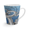 Octopus Tentacles Vintage Map Blue Ink Latte Mug Mug