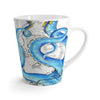 Octopus Tentacles Vintage Map Blue Latte Mug Mug