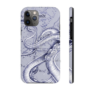 Octopus Tentacles Vintage Map Purple Ink Case Mate Tough Phone Cases Iphone 11 Pro
