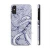 Octopus Tentacles Vintage Map Purple Ink Case Mate Tough Phone Cases Iphone X