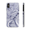 Octopus Tentacles Vintage Map Purple Ink Case Mate Tough Phone Cases Iphone Xs Max
