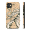 Octopus Tentacles Vintage Map Sepia Ink Case Mate Tough Phone Cases Iphone 11