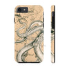 Octopus Tentacles Vintage Map Sepia Ink Case Mate Tough Phone Cases Iphone 7 8