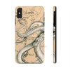 Octopus Tentacles Vintage Map Sepia Ink Case Mate Tough Phone Cases Iphone Xs Max