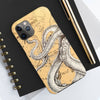 Octopus Tentacles Vintage Map Sun Ink Case Mate Tough Phone Cases