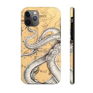 Octopus Tentacles Vintage Map Sun Ink Case Mate Tough Phone Cases Iphone 11 Pro