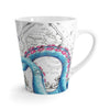 Octopus Tentacles Vintage Map Teal Blue Latte Mug Mug