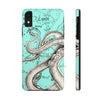 Octopus Tentacles Vintage Map Teal Ink Case Mate Tough Phone Cases Iphone Xr