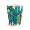 Octopus Tentacles Watercolor Teal White Latte Mug Mug