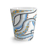 Octopus Tentacles Yellow Blue Ink Art Latte Mug Mug