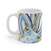 Octopus Tentacles Yellow Blue Ink Art Mug 11Oz