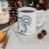 Octopus Tentacles Yellow Blue Ink Art Mug 11Oz