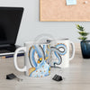 Octopus Tentacles Yellow Blue Ink Art Mug 11Oz