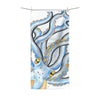 Octopus Tentacles Yellow Blue Ink Art Polycotton Towel 36 × 72 Home Decor