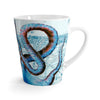 Octopus Vintage Blue Nautical Watercolor Art White Latte Mug 12Oz Mug