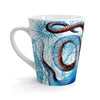Octopus Vintage Blue Nautical Watercolor Art White Latte Mug Mug