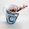 Octopus Vintage Blue Nautical Watercolor Art White Latte Mug Mug