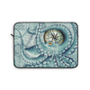 Octopus Vintage Map Compass Teal Laptop Sleeve 13