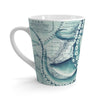 Octopus Vintage Map Teal Compass Latte Mug Mug