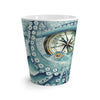 Octopus Vintage Map Teal Compass Latte Mug Mug