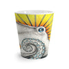 Octopus Yellow Ink Art White Latte Mug 12Oz Mug