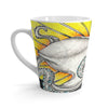 Octopus Yellow Ink Art White Latte Mug Mug