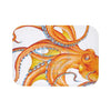 Orange Octopus Dance Ink Art Bath Mat 24 × 17 Home Decor