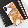 Orange Octopus Dance Ink Art Case Mate Tough Phone Cases