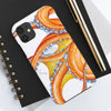 Orange Octopus Dance Ink Art Case Mate Tough Phone Cases