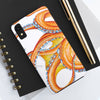 Orange Octopus Dance Ink Art Case Mate Tough Phone Cases