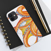 Orange Octopus Dance Ink Art Case Mate Tough Phone Cases